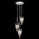 Mirage Three Light Pendant in Silver Leaf/Brass/Black Knight (48|100044413)