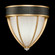 Mirage One Light Wall Sconce in Gold Leaf/Nickel/Black Knight (48|100043323)