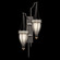 Mirage Two Light Wall Sconce in Midnight Steel/Brass/Coco (48|100041712)