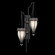 Mirage Two Light Wall Sconce in Black Iron/Nickel/Pebble (48|100041121)