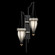 Mirage Two Light Wall Sconce in Black (48|100041112)