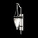 Mirage One Light Wall Sconce in Silver Leaf/Nickel/Black Knight (48|100039423)