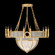 Mirage 15 Light Chandelier in Gold Leaf/Brass/Coco (48|100037312)