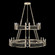 Mirage 24 Light Chandelier in Champagne/Nickel/Black Knight (48|100036623)