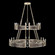 Mirage 24 Light Chandelier in Champagne/Nickel/Pebble (48|100036621)