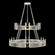 Mirage 24 Light Chandelier in Silver Leaf/Brass/Coco (48|100036412)