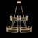 Mirage 24 Light Chandelier in Gold Leaf/Nickel/Black Knight (48|100036323)