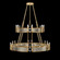 Mirage 24 Light Chandelier in Gold Leaf/Nickel/Coco (48|100036322)