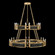 Mirage 24 Light Chandelier in Gold Leaf/Brass/Black Knight (48|100036313)