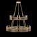 Mirage 24 Light Chandelier in Gold Leaf/Brass/Pebble (48|100036311)