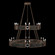 Mirage 24 Light Chandelier in Bronze/Nickel/Black Knight (48|100036223)