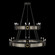 Mirage 24 Light Chandelier in Black Iron/Brass/Coco (48|100036112)