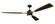 Viva 72'' Ceiling Fan in Flat Black/Satin Brass (46|VIA72FBSB3)
