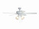 Twist N Click 4 Light 52'' Ceiling Fan in White (46|TCE52W5C4C)