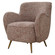 Gemstone Accent Chair in Brushed Brass (52|23858)