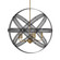 Spherical Five Light Pendant in Bronze And Antique Brass (52|21606)