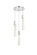 Aurora Three Light Chandelier in Chrome and Clear (173|2089D16C)