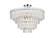 Emilia Eight Light Flush Mount in Chrome and Clear (173|1780F25C)