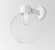 Besa Sultana Wall Wall Sconce in White (74|SULTANAGWALLWH)