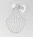 Besa Sultana Wall Wall Sconce in White (74|SULTANAFWALLLEDWH)