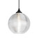 Besa Kristall 8 Outdoor Pendant Pendant in Black (74|OP461600BK)