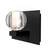 Besa Boca 3 Vanity LED Wall Sconce in Black (74|1WFBOCACLLEDBK)