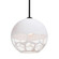 Besa Rocky Stem Pendant LED Pendant in Black (74|1TTROCKYWHLEDBK)