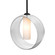 Besa Plato Stem Pendant LED Pendant in Black (74|1TTPLATOCLLEDBK)