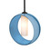 Besa Plato Stem Pendant LED Pendant in Black (74|1TTPLATOBLLEDBK)
