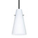 Besa Cierro Stem Pendant One Light Pendant in Black (74|1TT412407BK)