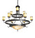 Nehring 12 Light Chandelier in Wrought Iron (57|276196)