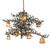 Pine Branch Eight Light Chandelier in Rust & Green Branches (57|269042)