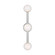 Nodes Three Light Vanity in Polished Nickel (454|KWL1173PN)