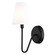 Briar One Light Wall Sconce in Matte Black (63|W0474)