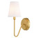 Briar One Light Wall Sconce in Muted Brass (63|W0473)