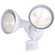 Outdoor Security Two Light Outdoor Motion Sensor Security Flood Light in White (63|T0694)