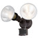 Outdoor Security Two Light Outdoor Motion Sensor Security Flood Light in Bronze (63|T0693)