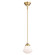 Huntley One Light Mini Pendant in Natural Brass (63|P0402)
