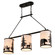 Acadia Three Light Linear Chandelier in Bronze (63|H0302)