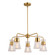 Harper Five Light Chandelier in Natural Brass (63|H0294)