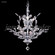 Florale Eight Light Chandelier in Satin Black (64|94456SB0GT)