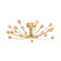 Falkirk 22 Light Semi Flush Mount in Vintage Gold Leaf (70|5422VGL)