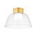 Lakeside One Light Flush Mount in Aged Brass (70|3514AGB)
