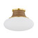 Pearl River One Light Flush Mount in Aged Brass (70|2310AGB)