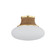 Pearl River One Light Flush Mount in Aged Brass (70|2308AGB)