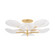 Kamal Eight Light Semi Flush Mount in Vintage Gold Leaf (68|48643VGL)
