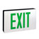 LED Self-Diagnostic Exit Sign w/ Battery Backup in Aluminum (167|NX616LEDG)