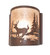 Deer At Lake One Light Wall Sconce in Driftwood Brown (57|277544)