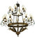 Antonia 18 Light Chandelier in Pompeii Gold (57|130459)