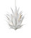 Agave Nine Light Chandelier in Gesso White (142|90001263)